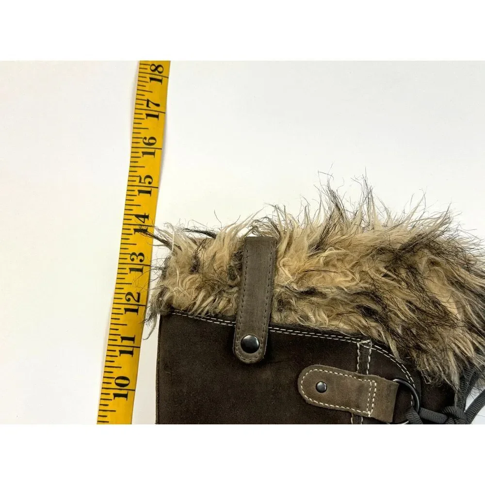 SOREL‎ Joan Of Arctic Winter Snow Boots Women 7 Waterproof Lace up NL1540-051